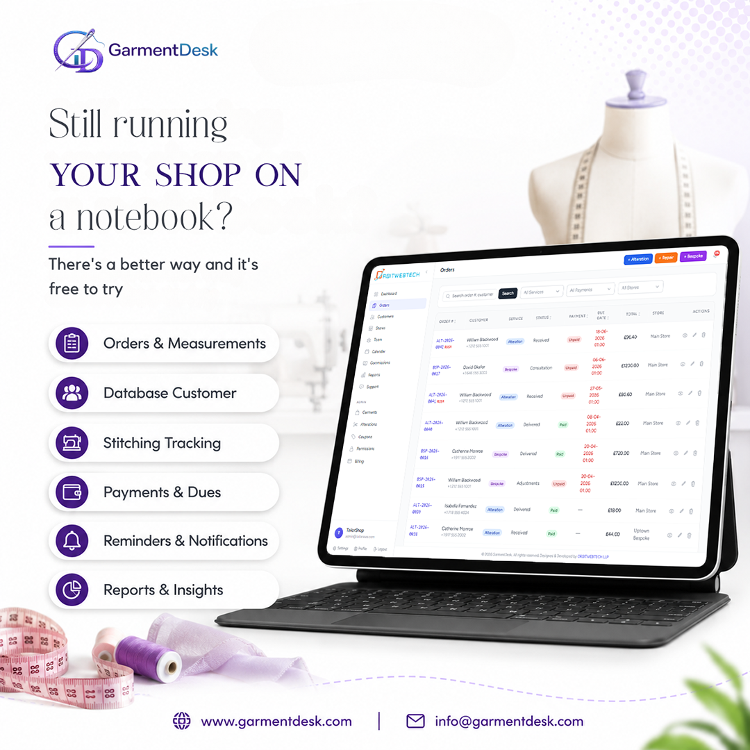 tailor shop software